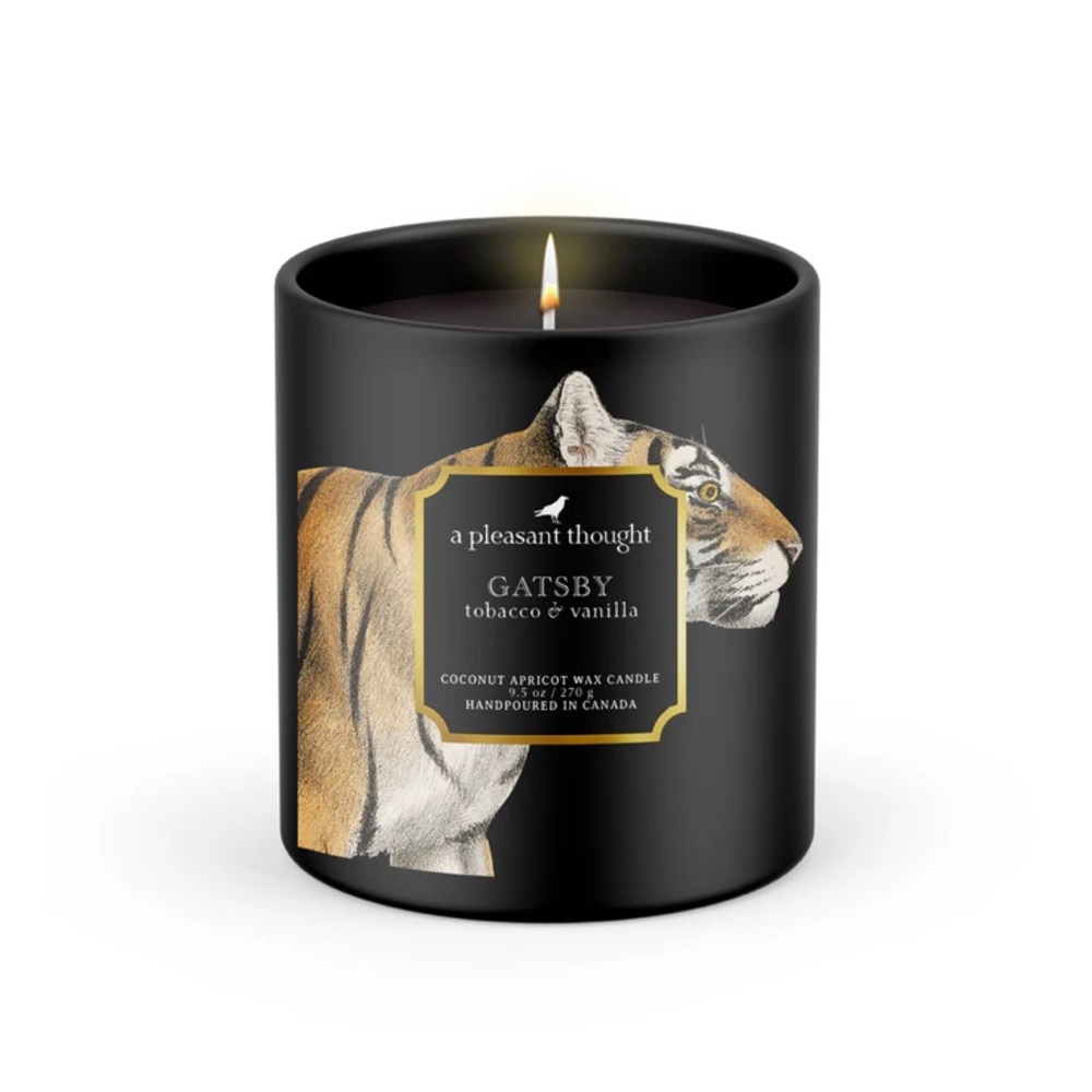 New in Box: Tobacco + Vanilla Candle by A Pleasant Thought. “Gatsby.”